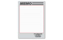 Personalized Memo-Gry&Blk W/Rd